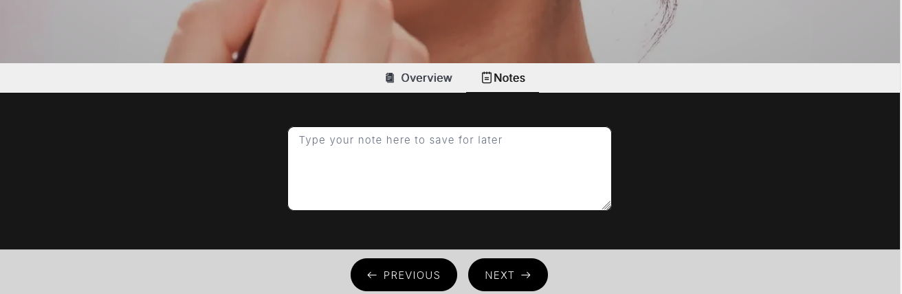 Overview and Notes tabs
