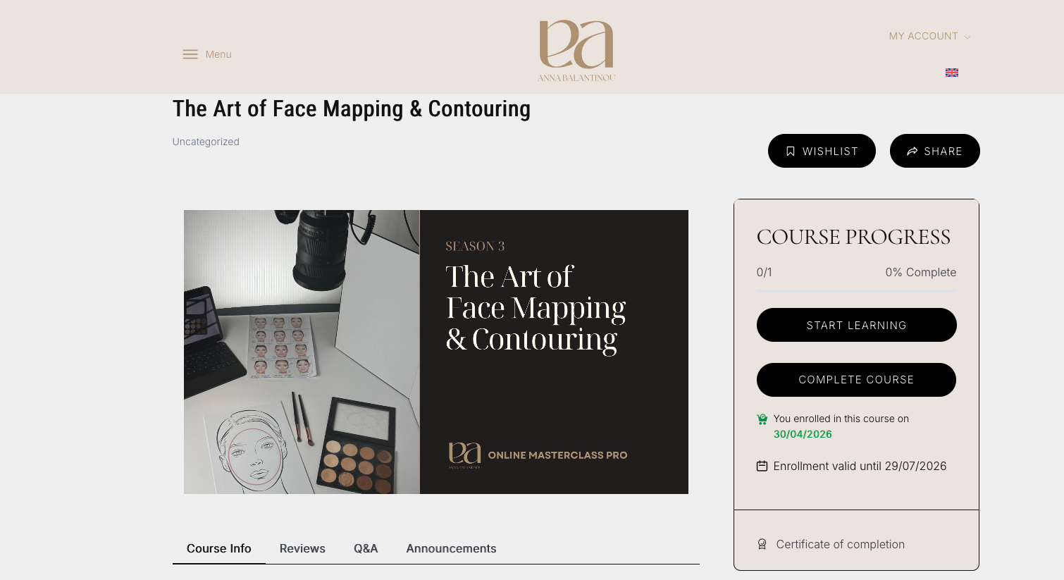 Q&A tab on course page