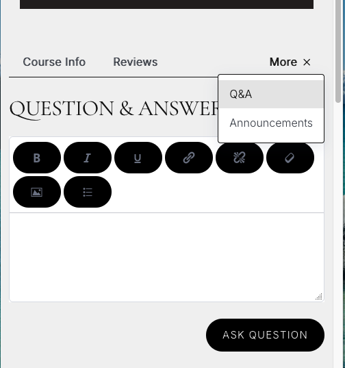 Q&A — mobile